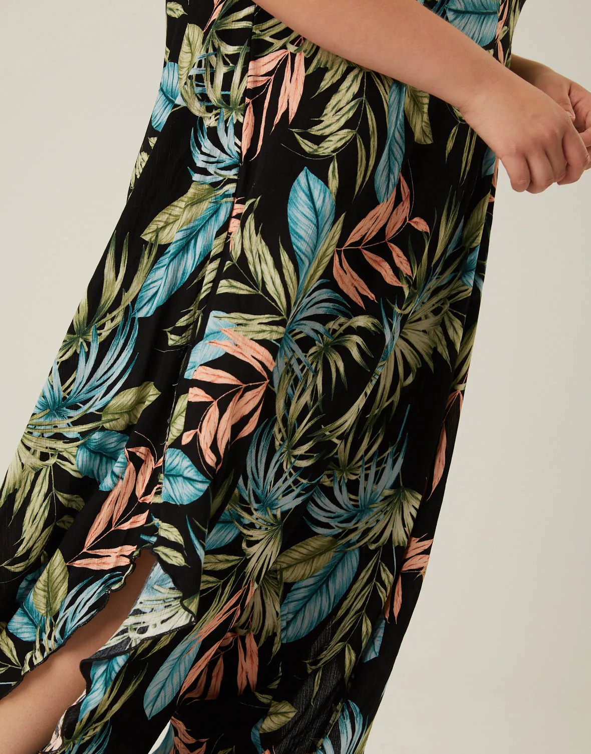 Plus Size Tropical Wide Leg Flowy Jumpsuit sold by 2020 Ave product image thumbnail 2