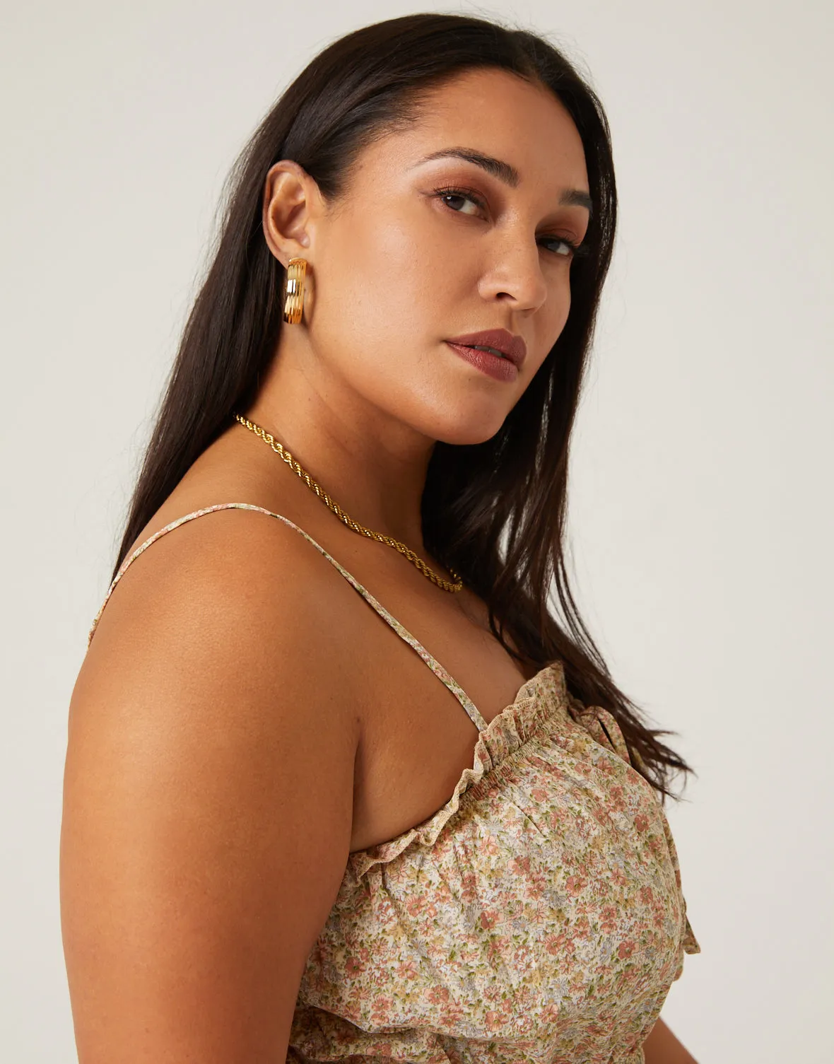 Plus Size Floral Smocked Tank sold by 2020 Ave product image thumbnail 5