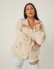 Plus Size Faux Suede Lightweight Jacket sold by 2020 Ave