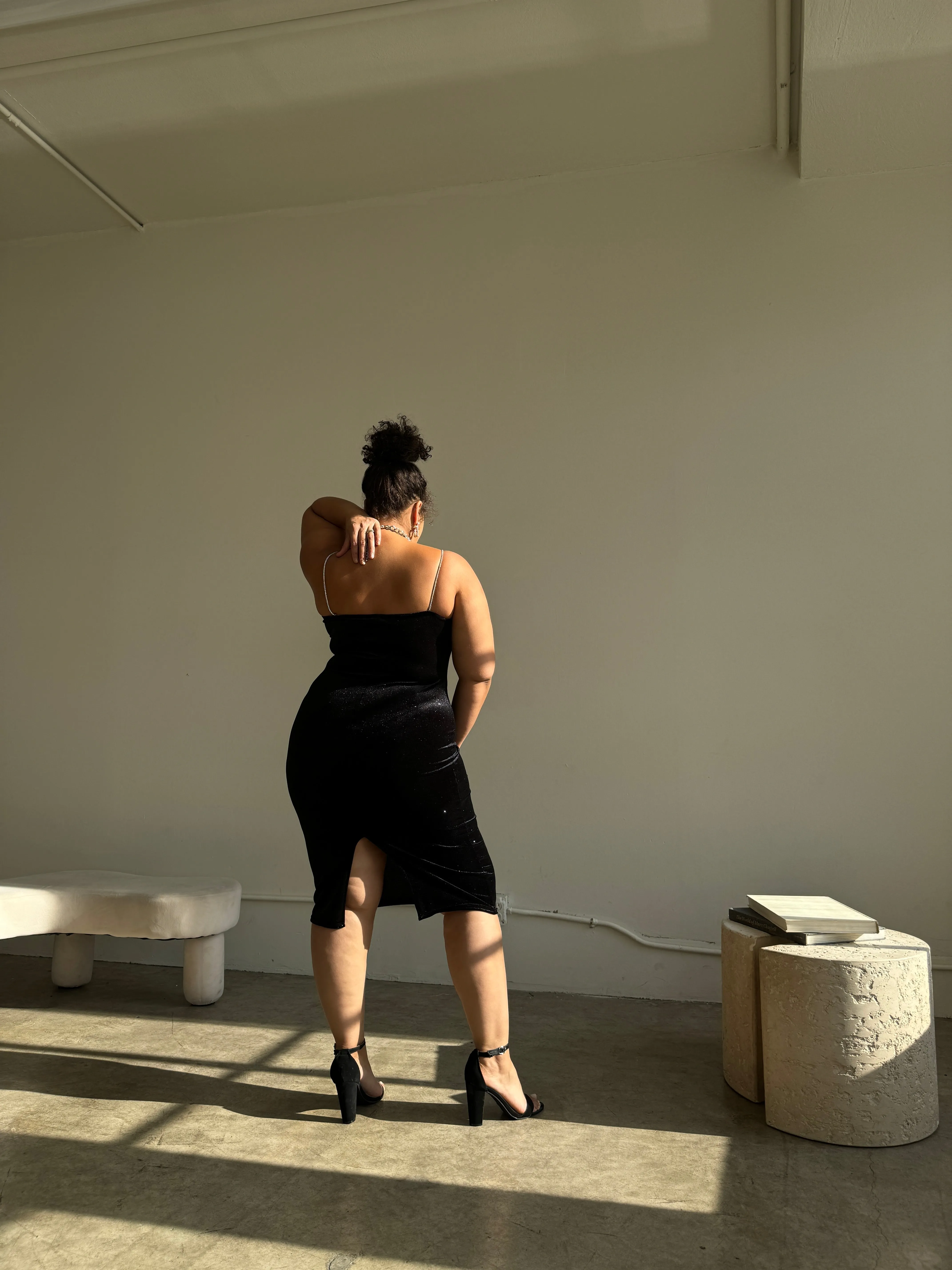 Plus Size Crystal Strap Sparkle Midi Dress sold by 2020 Ave product image thumbnail 5