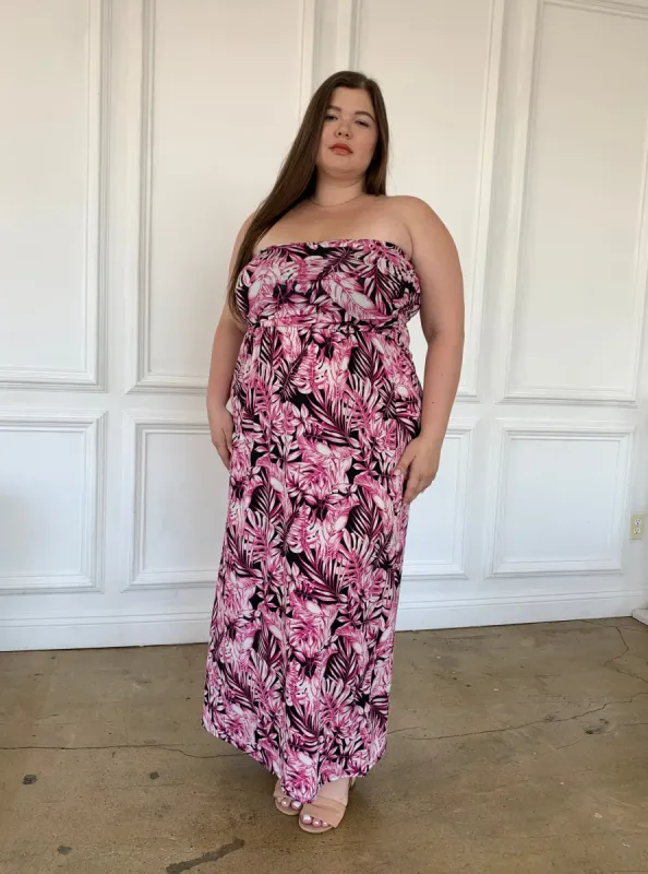 Plus Size Tropical Tube Dress sold by 2020 Ave