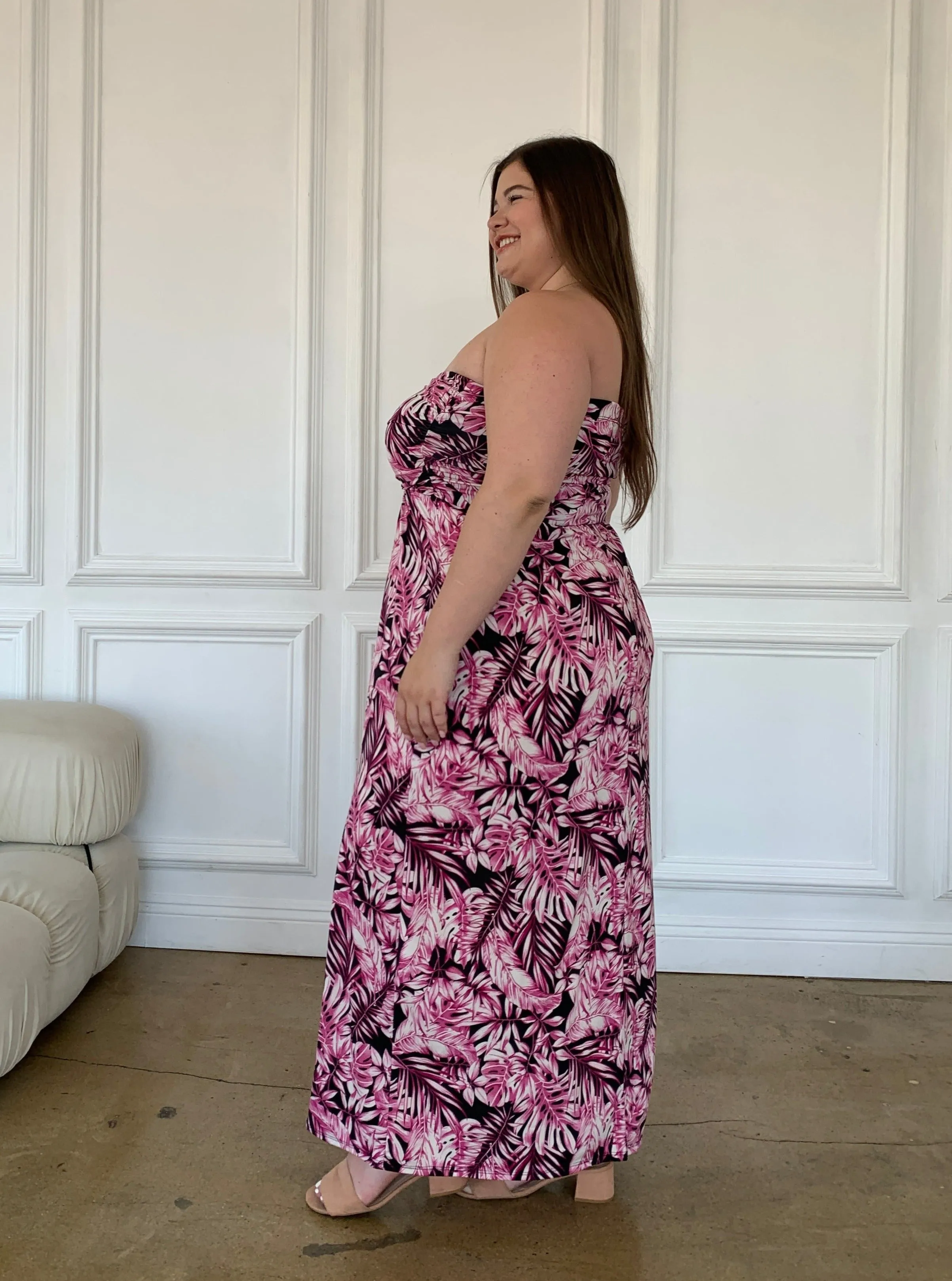 Plus Size Tropical Tube Dress sold by 2020 Ave product image thumbnail 2