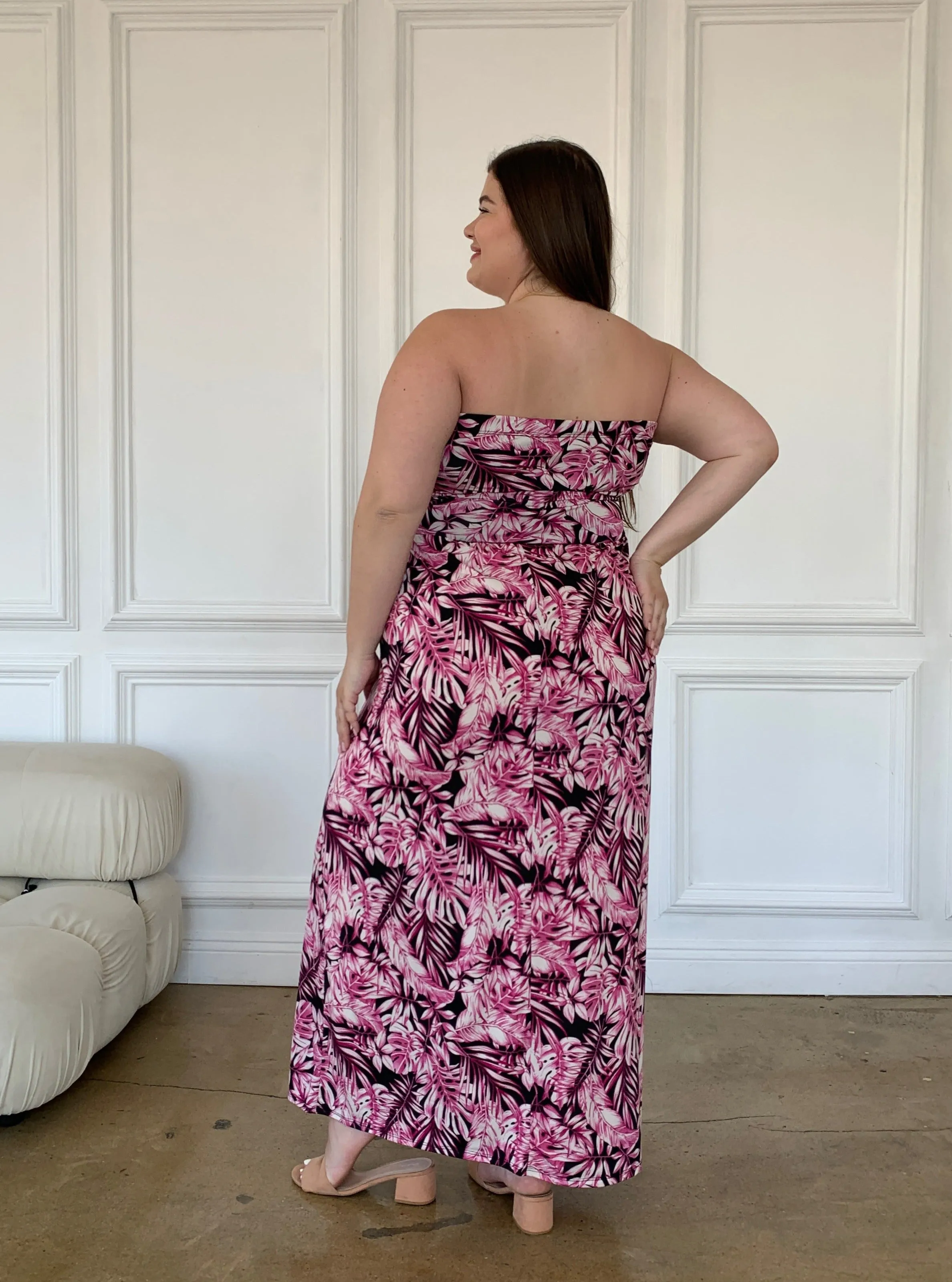 Plus Size Tropical Tube Dress sold by 2020 Ave product image thumbnail 4