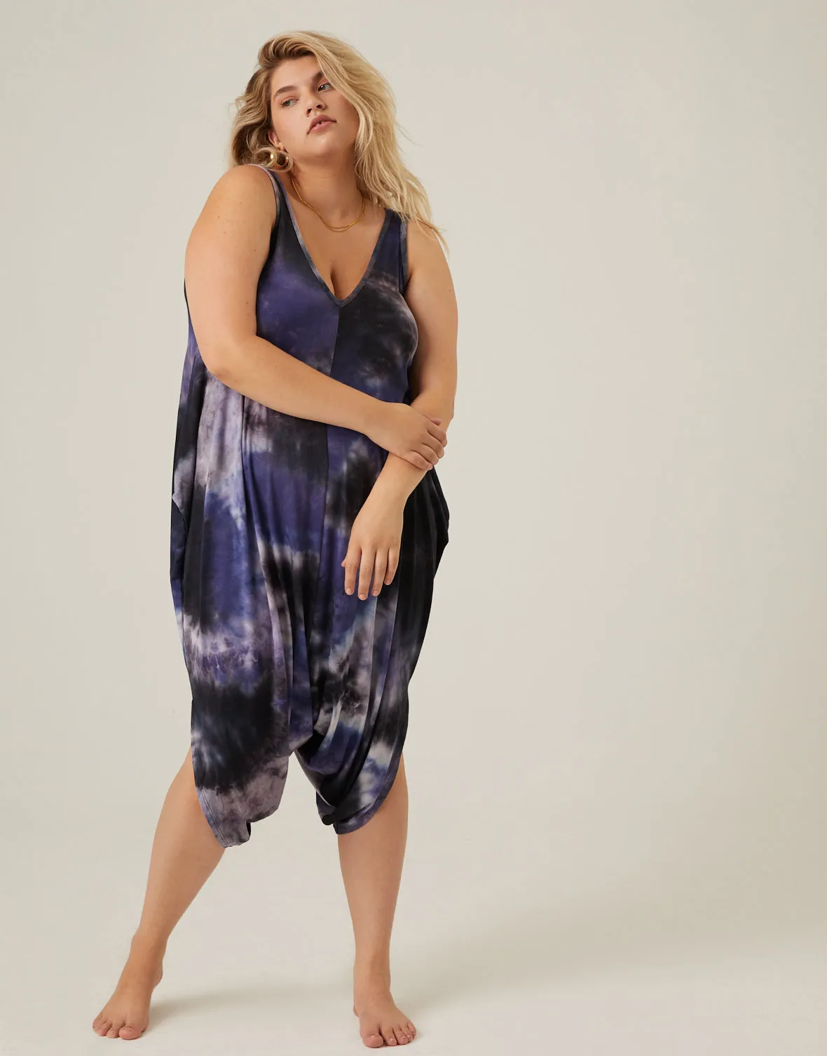Plus Size Comfy Tie Dye Romper sold by 2020 Ave