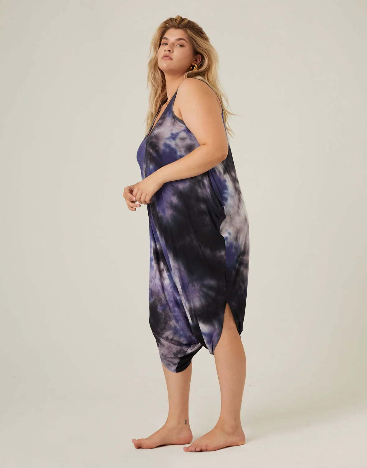 Plus Size Comfy Tie Dye Romper sold by 2020 Ave product image thumbnail 3