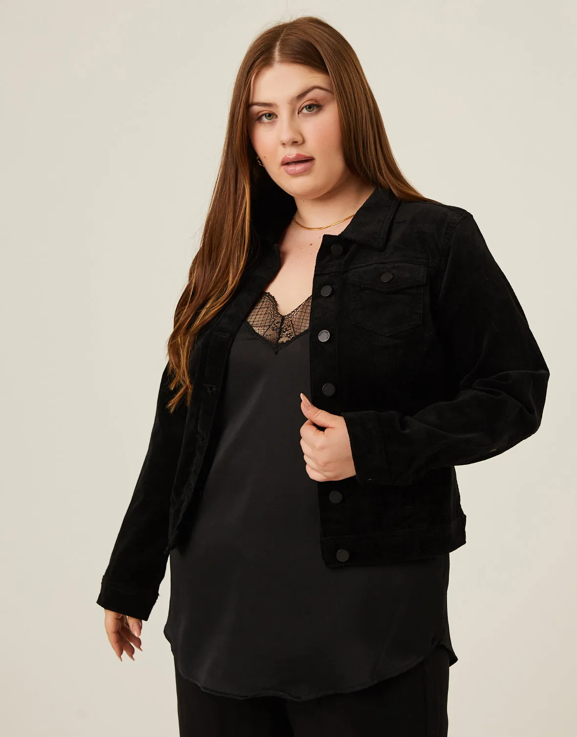 Plus Size Corduroy Jacket sold by 2020 Ave product image thumbnail 2