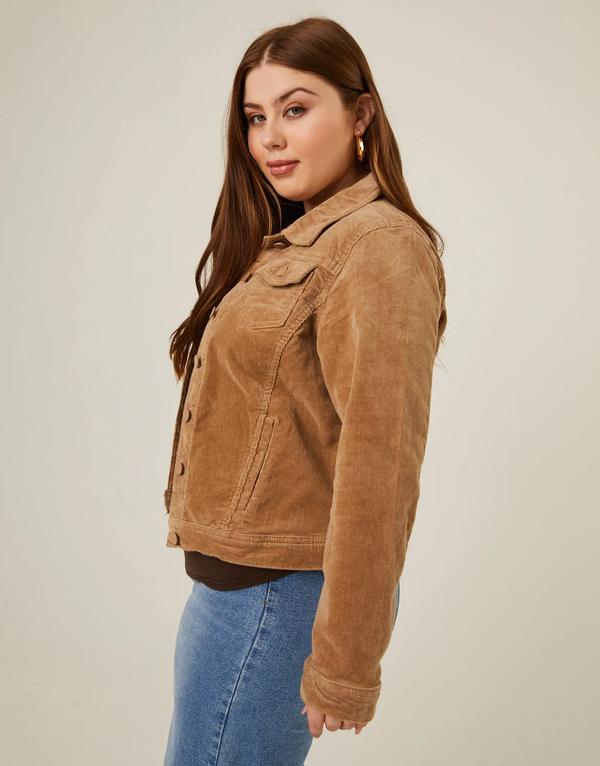 Plus Size Corduroy Jacket sold by 2020 Ave product image thumbnail 3