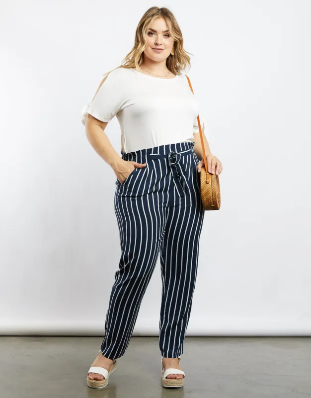 Plus Size Amelia Pinstriped Pants sold by 2020 Ave