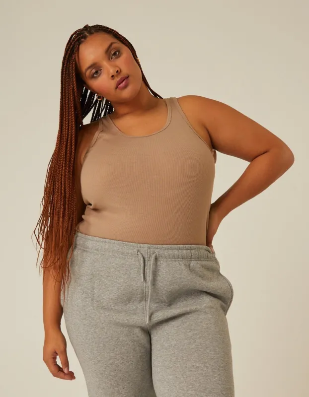 Plus Size Carly Ribbed Knit Tank sold by 2020 Ave