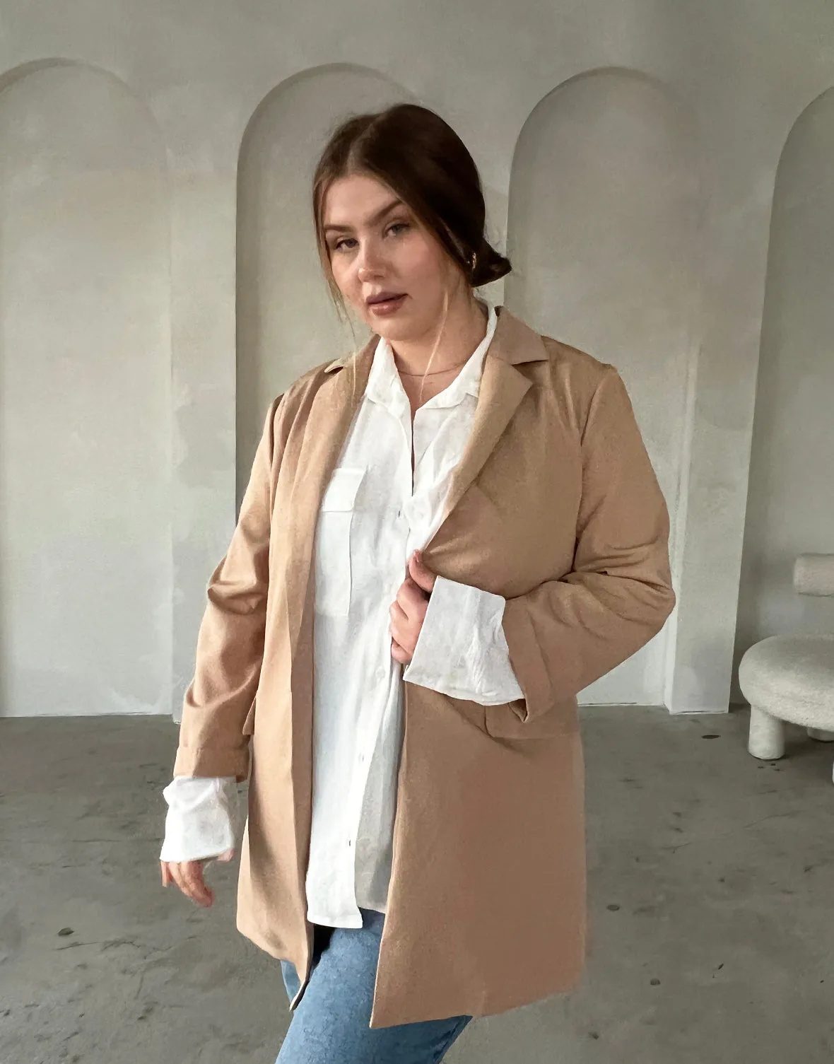 Plus Size Lightweight Open Blazer sold by 2020 Ave product image thumbnail 3