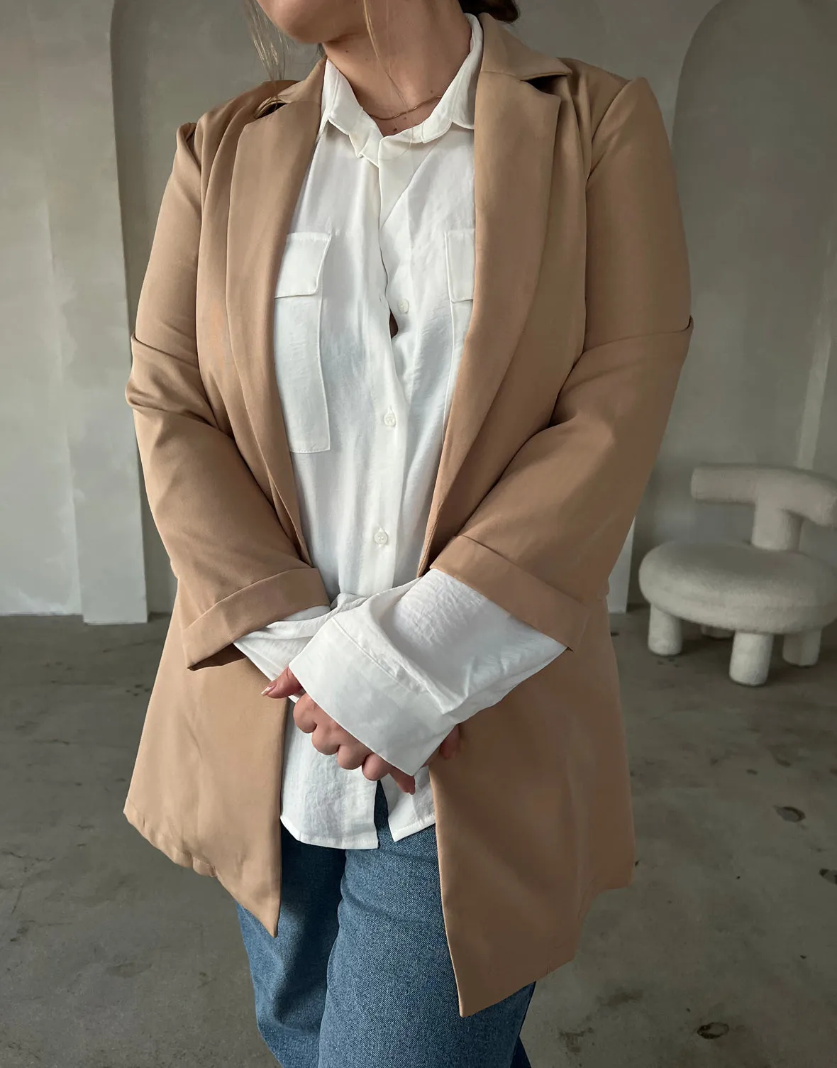 Plus Size Lightweight Open Blazer sold by 2020 Ave product image thumbnail 5