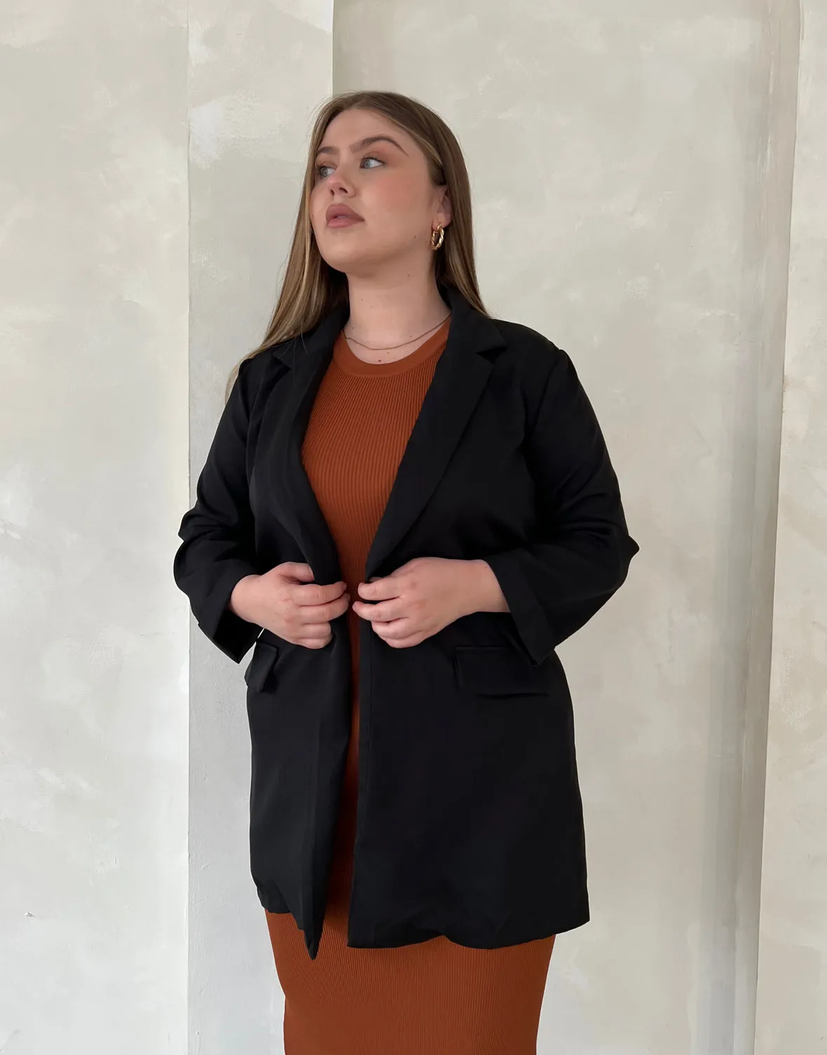 Plus Size Lightweight Open Blazer sold by 2020 Ave product image thumbnail 2