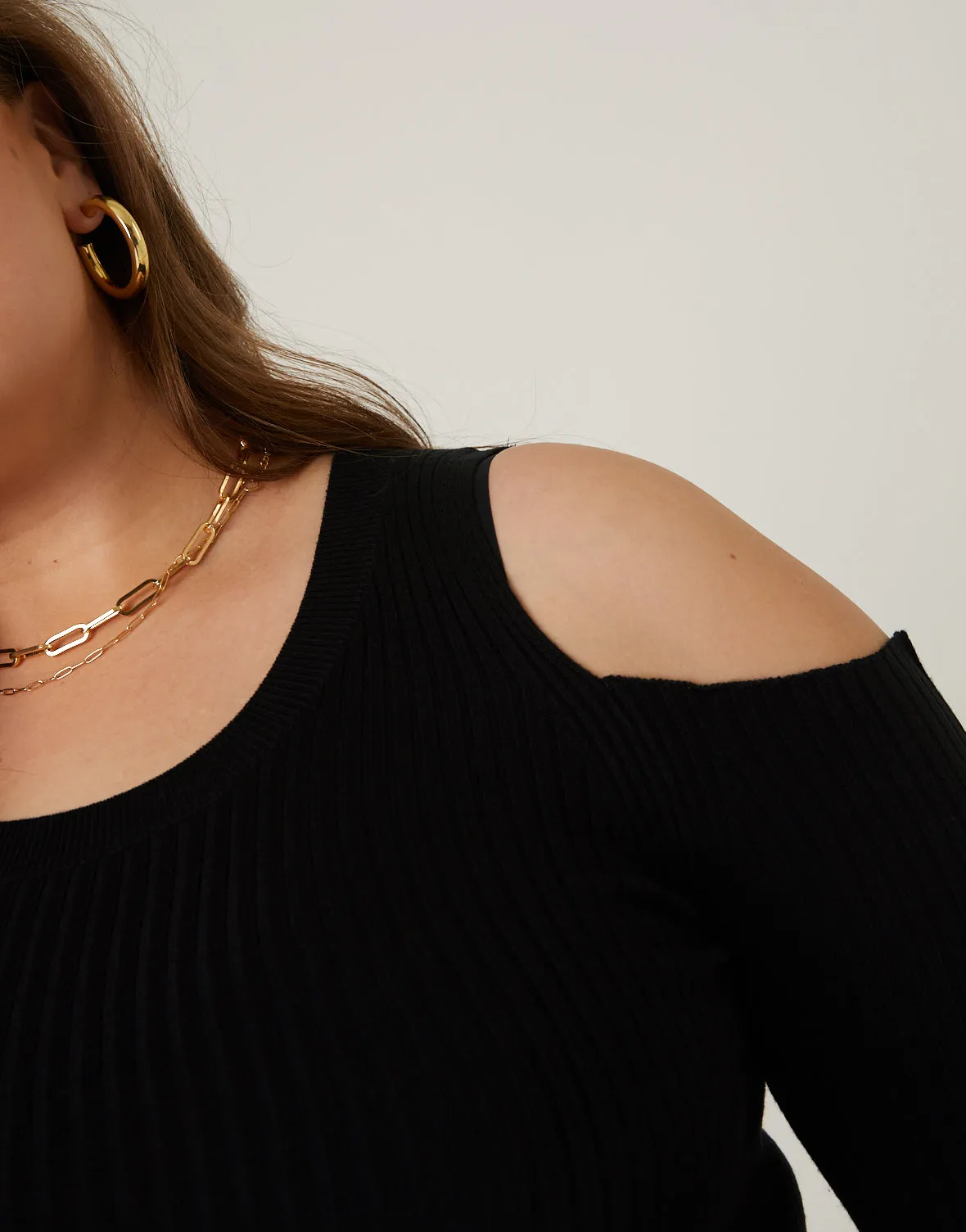 Plus Size Cold Shoulder Top sold by 2020 Ave product image thumbnail 3