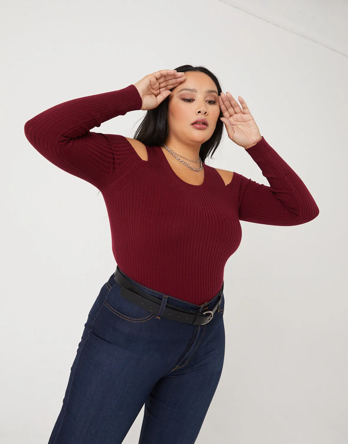 Plus Size Cold Shoulder Top sold by 2020 Ave product image thumbnail 2