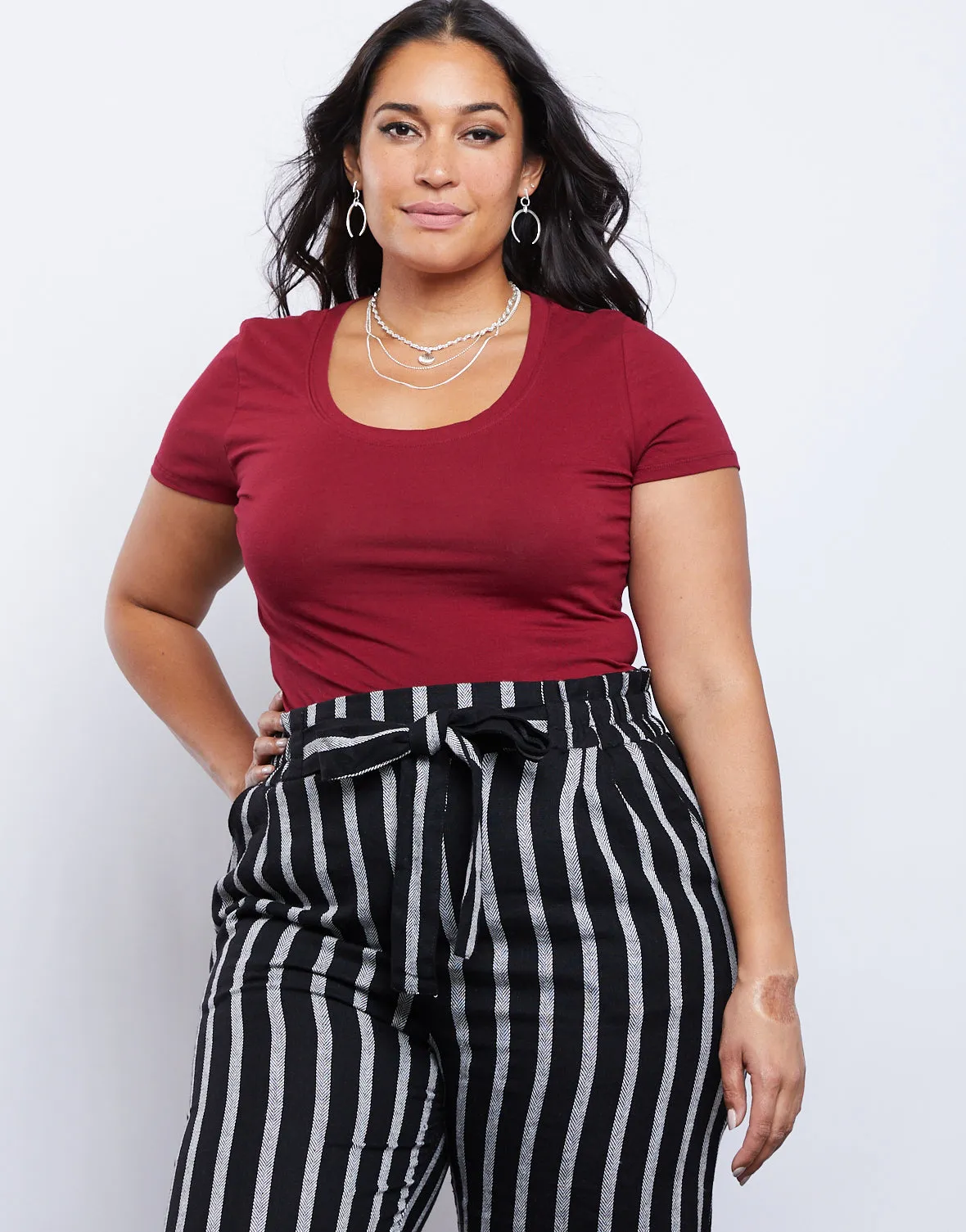 Plus Size Scoop Neck Tee sold by 2020 Ave product image thumbnail 4