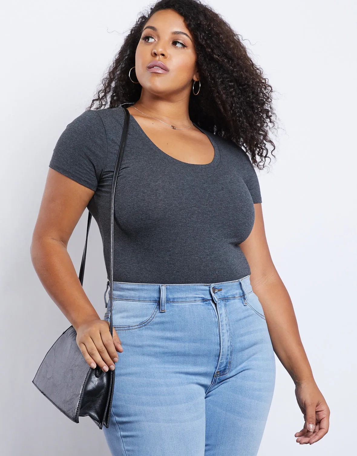 Plus Size Scoop Neck Tee sold by 2020 Ave