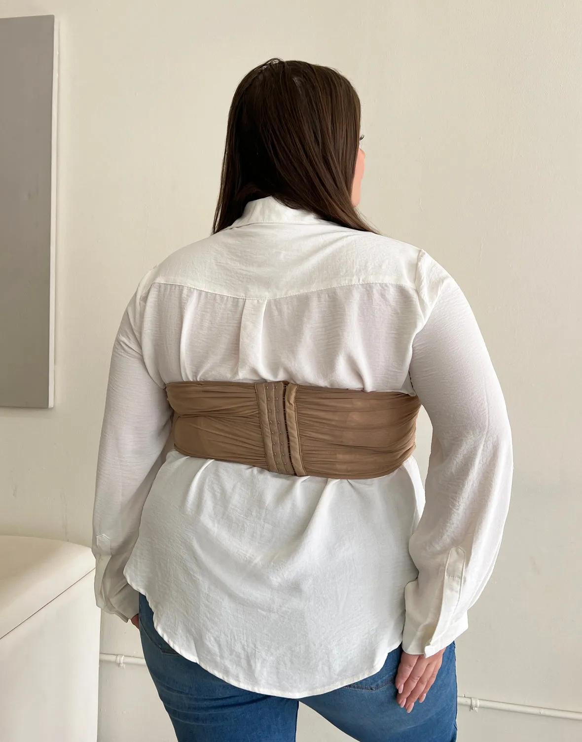 Plus Size Mesh Boned Corset Top sold by 2020 Ave product image thumbnail 4