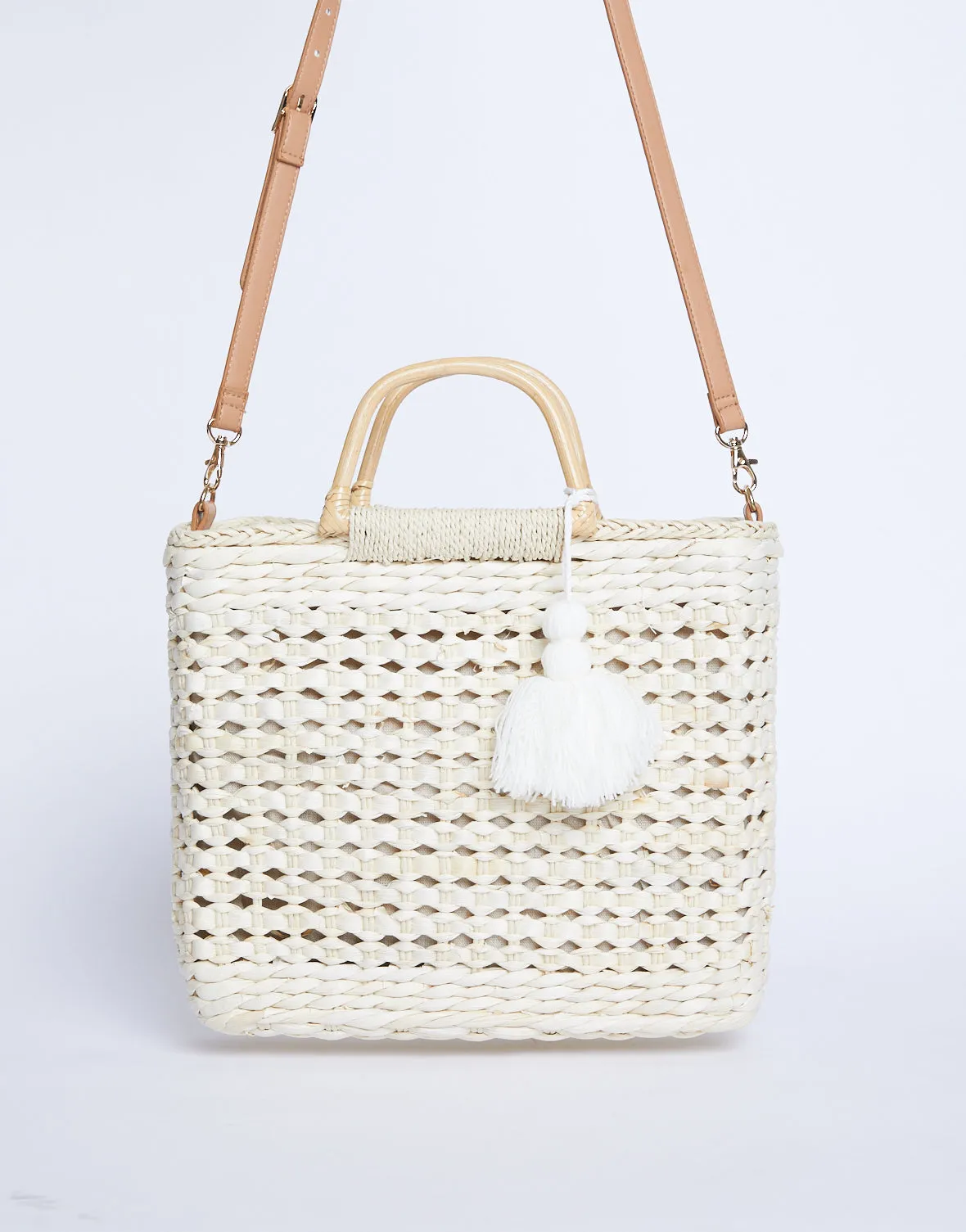 Bassett Beach Straw Tote sold by 2020 Ave