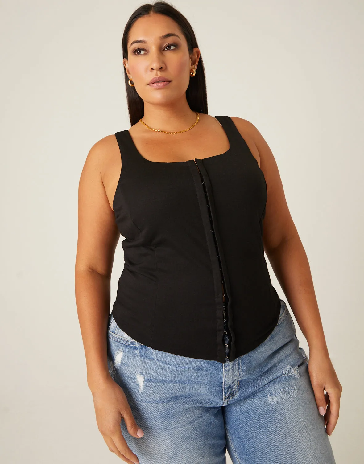 Plus Size Hook Front Tank sold by 2020 Ave product image thumbnail 2