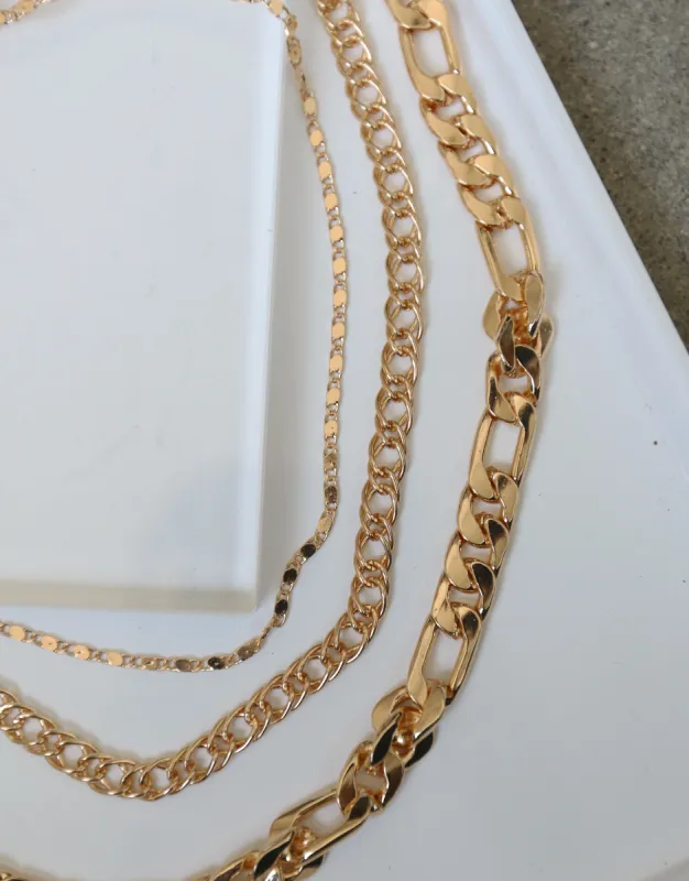 Sabre Three Layer Chain Necklace sold by 2020 Ave