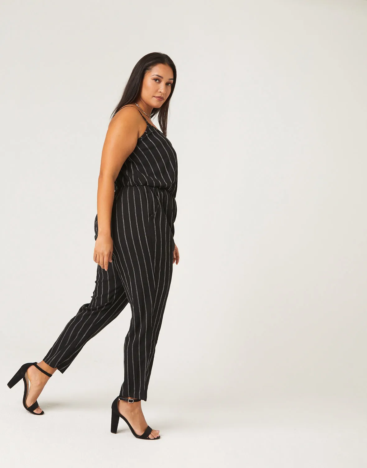 Plus Size Striped Tank Jumpsuit sold by 2020 Ave product image thumbnail 3