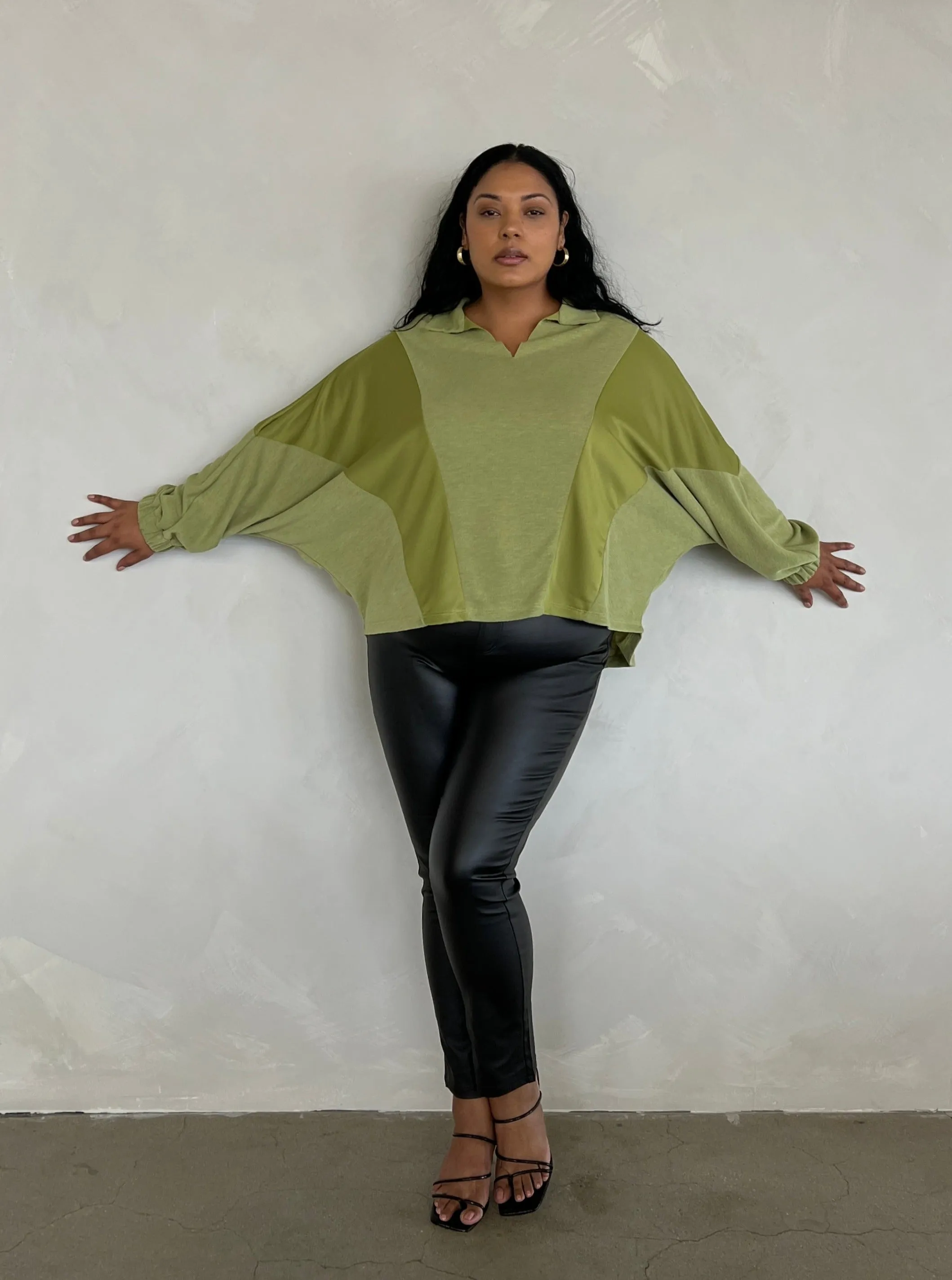 Plus Size Two Tone Long Sleeve Top sold by 2020 Ave product image thumbnail 5