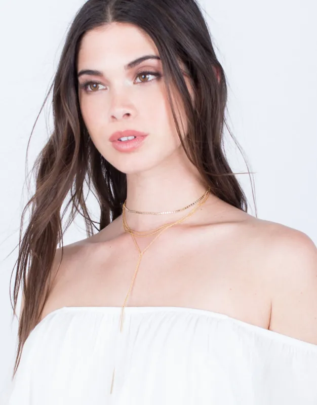 Mini Beaded Layered Necklace sold by 2020 Ave