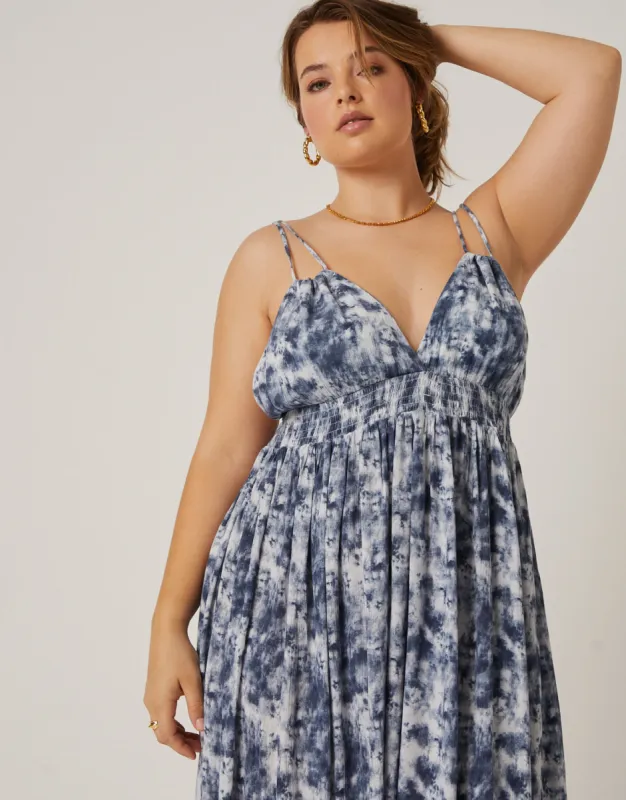 Plus Size Crepe Tie Dye Maxi Dress sold by 2020 Ave