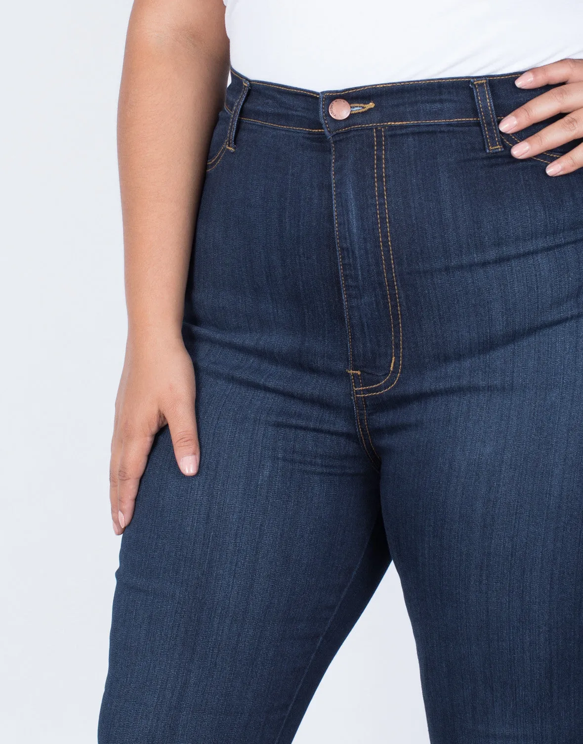 Plus Size High Waisted Skinny Jeans sold by 2020 Ave product image thumbnail 2