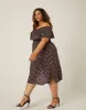 Plus Size Floral Midi Dress sold by 2020 Ave