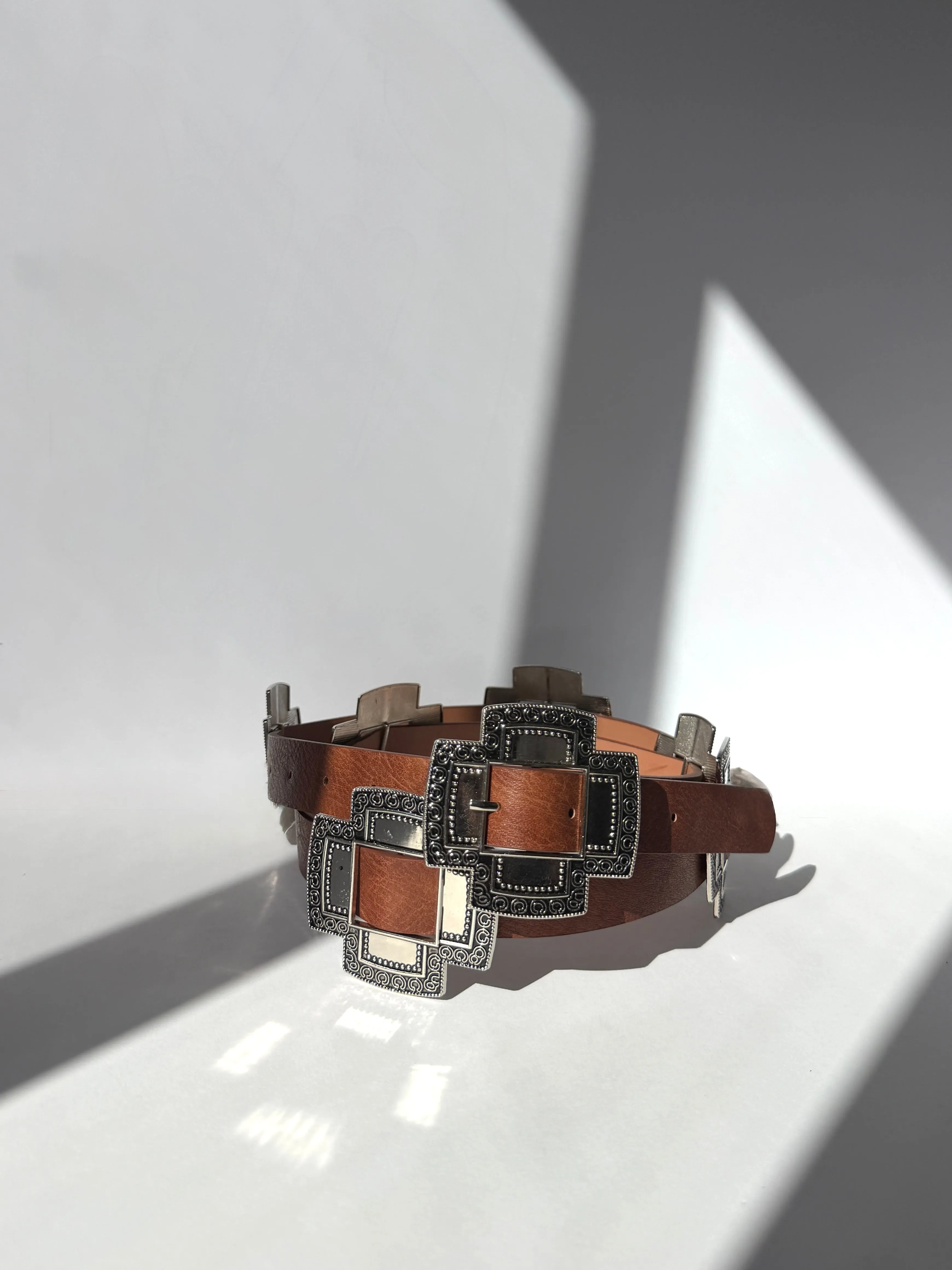 Plus Size Silver Statement Buckle Belt sold by 2020 Ave product image thumbnail 4