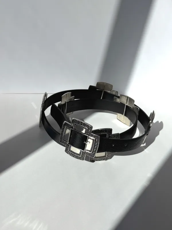 Plus Size Silver Statement Buckle Belt sold by 2020 Ave