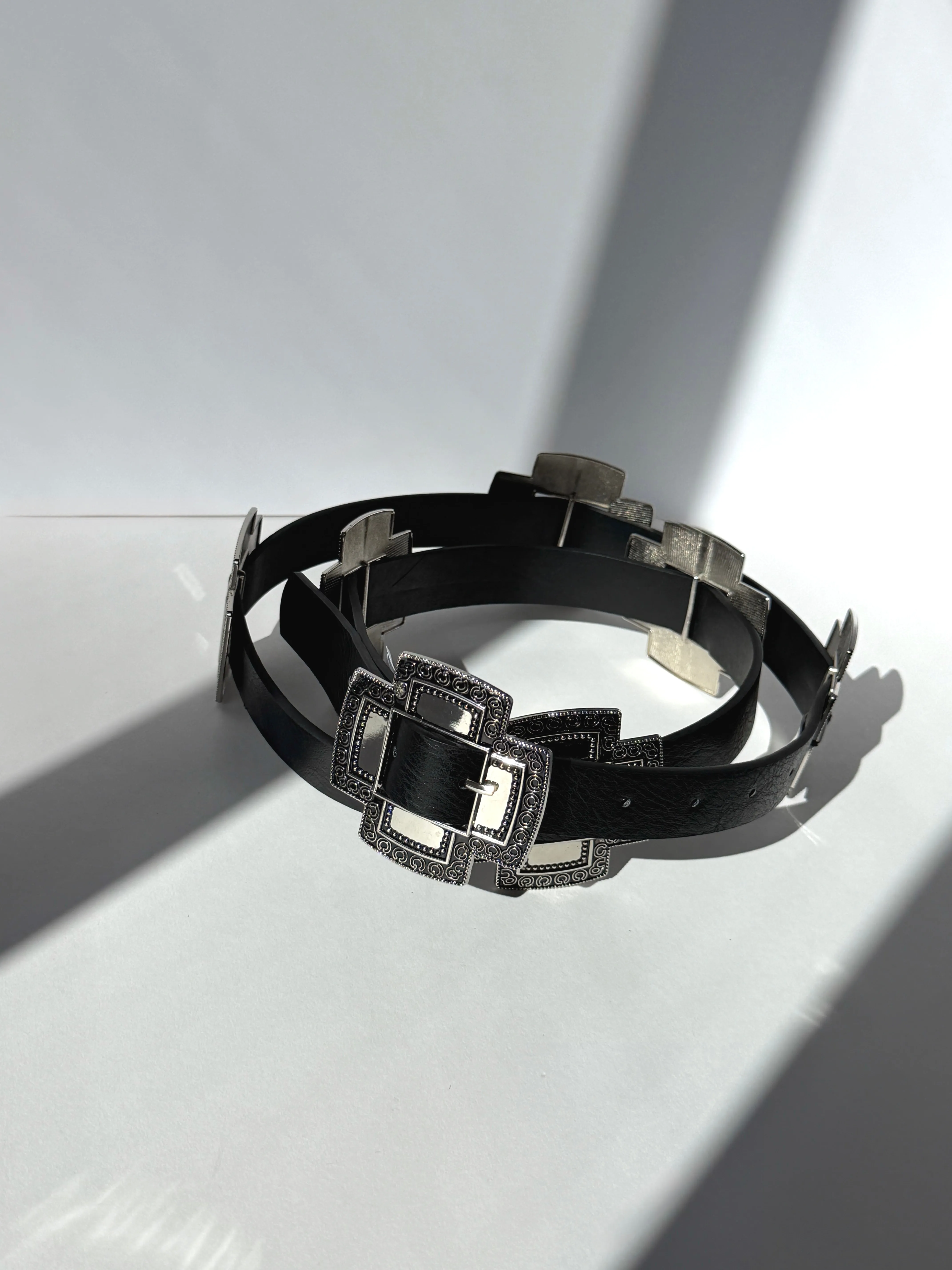 Plus Size Silver Statement Buckle Belt sold by 2020 Ave