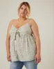 Plus Size Tied Floral Tank sold by 2020 Ave
