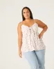 Plus Size Tied Floral Tank sold by 2020 Ave
