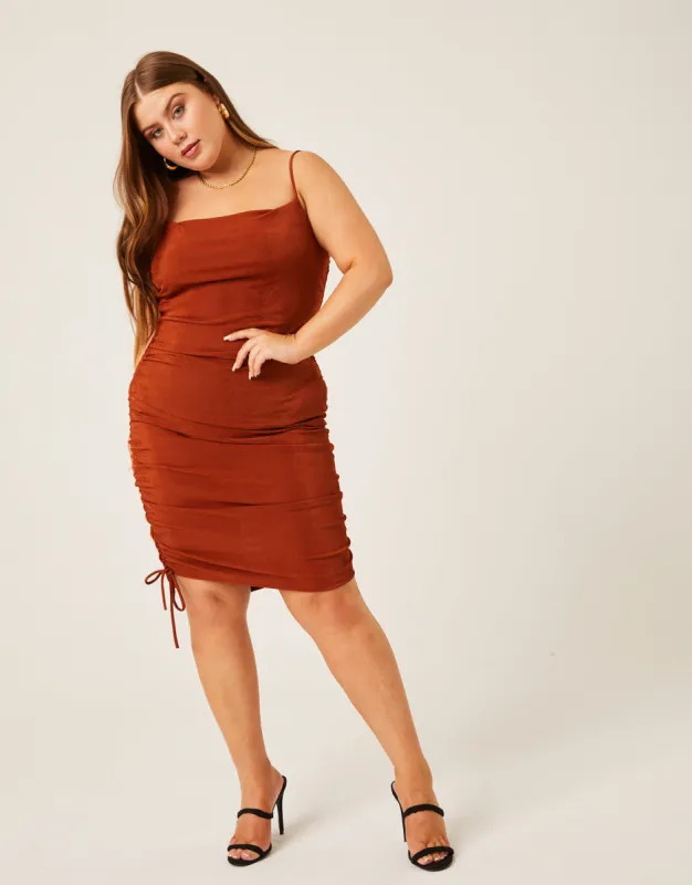 Plus Size Shimmer Side Ruched Dress sold by 2020 Ave