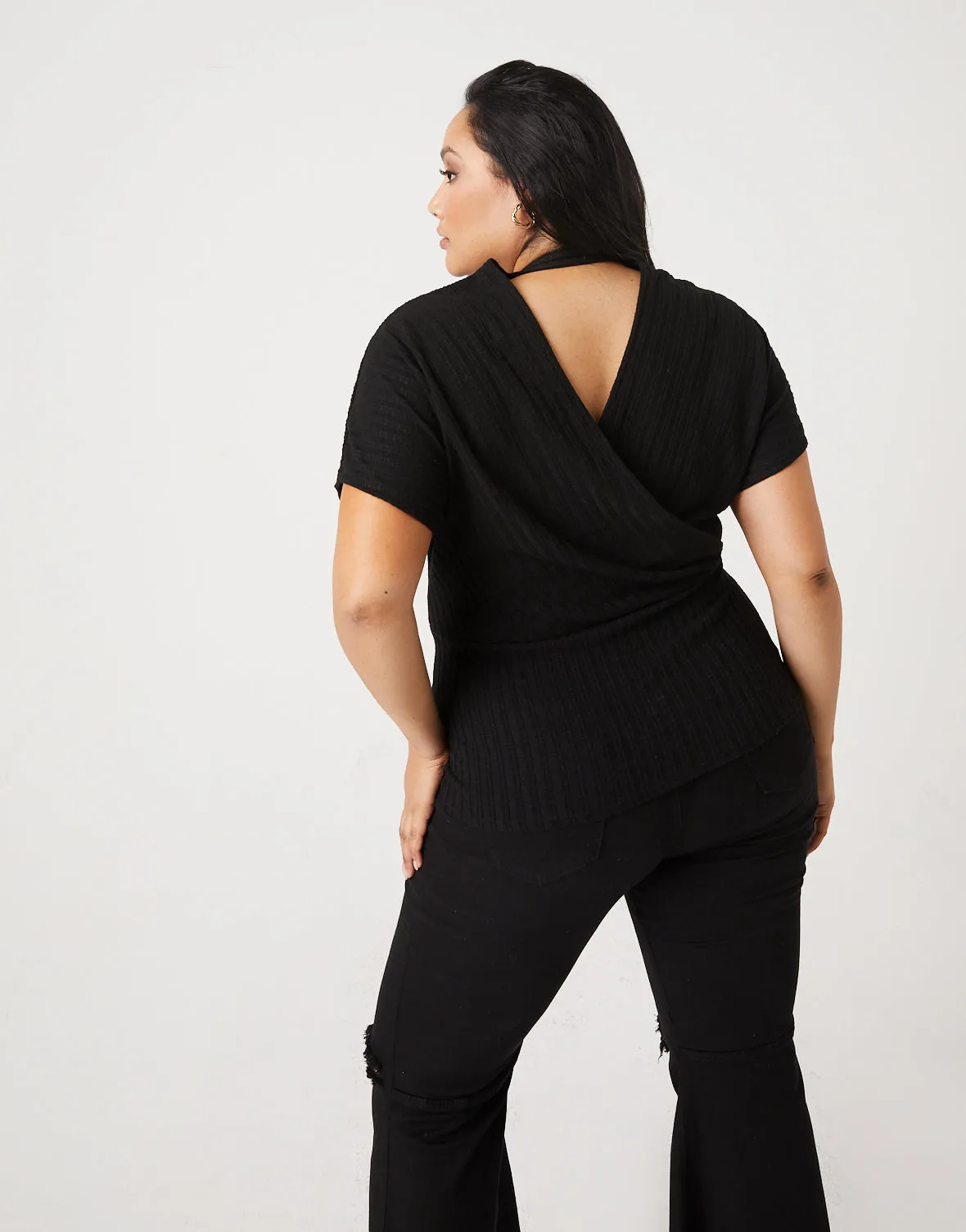 Plus Size Full-Length Wrap Top sold by 2020 Ave product image thumbnail 4