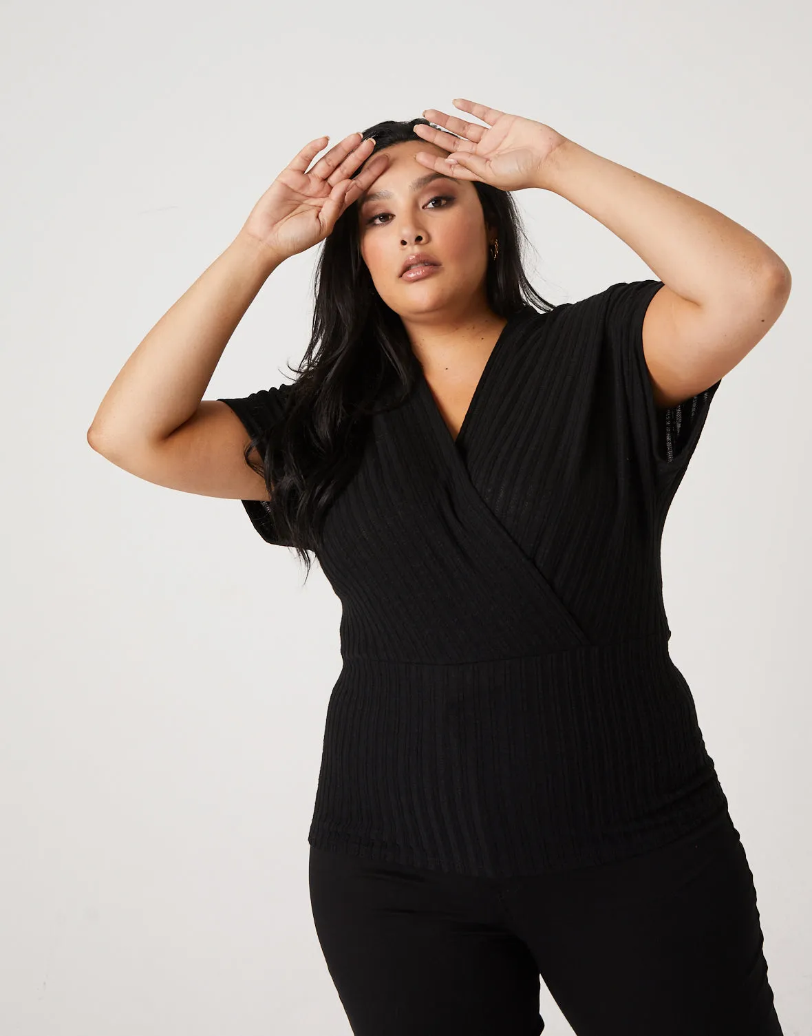 Plus Size Full-Length Wrap Top sold by 2020 Ave product image thumbnail 2