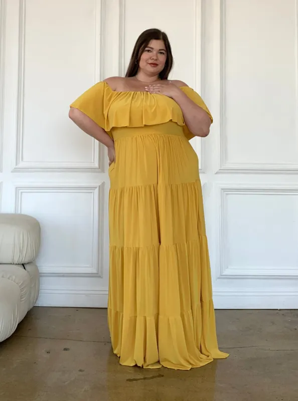 Plus Size Tiered Maxi Dress sold by 2020 Ave