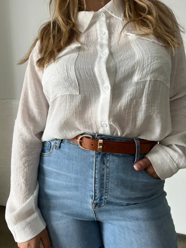 Plus Size Classic Faux Leather Belt sold by 2020 Ave