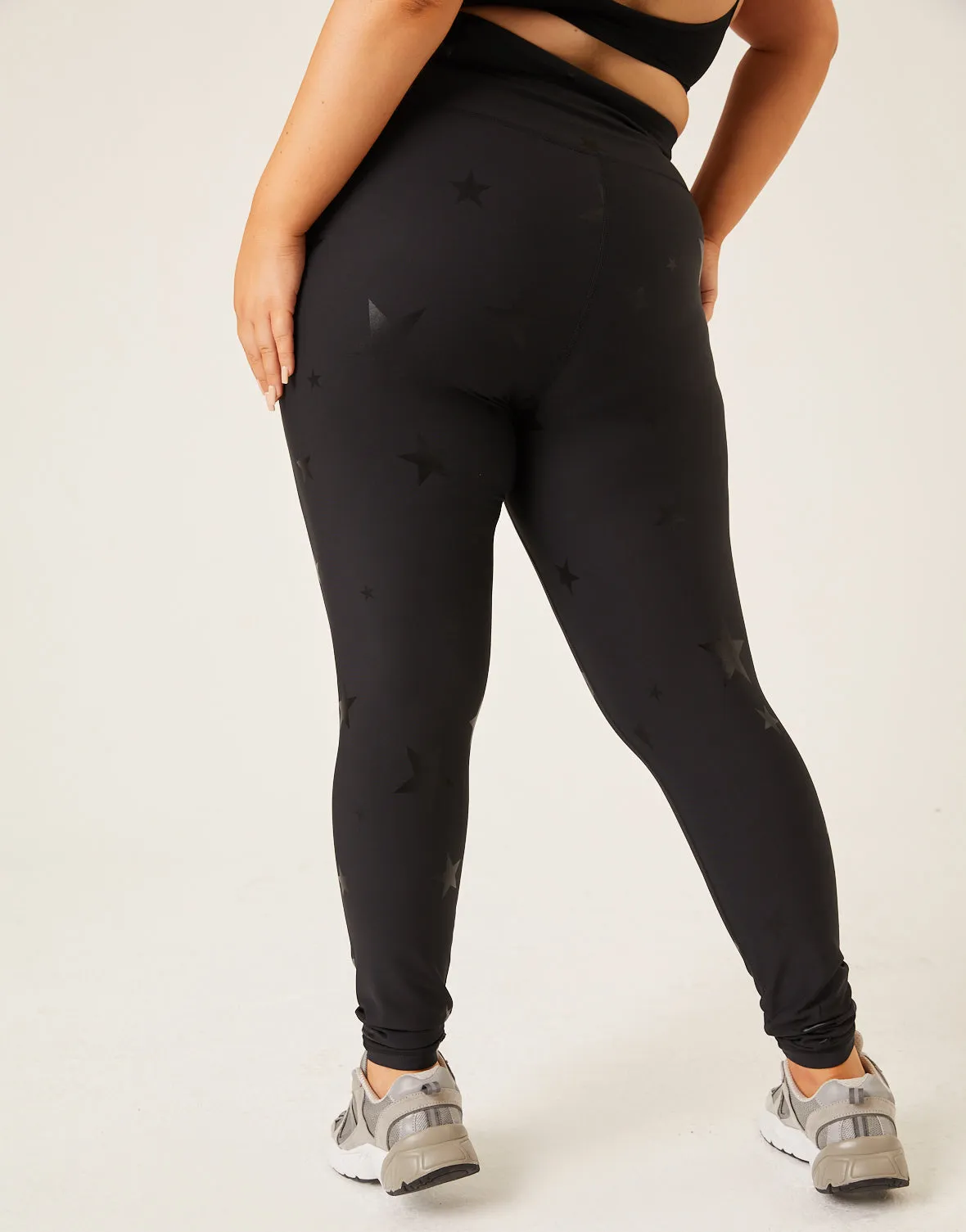 Plus Size Subtle Star Leggings sold by 2020 Ave product image thumbnail 5