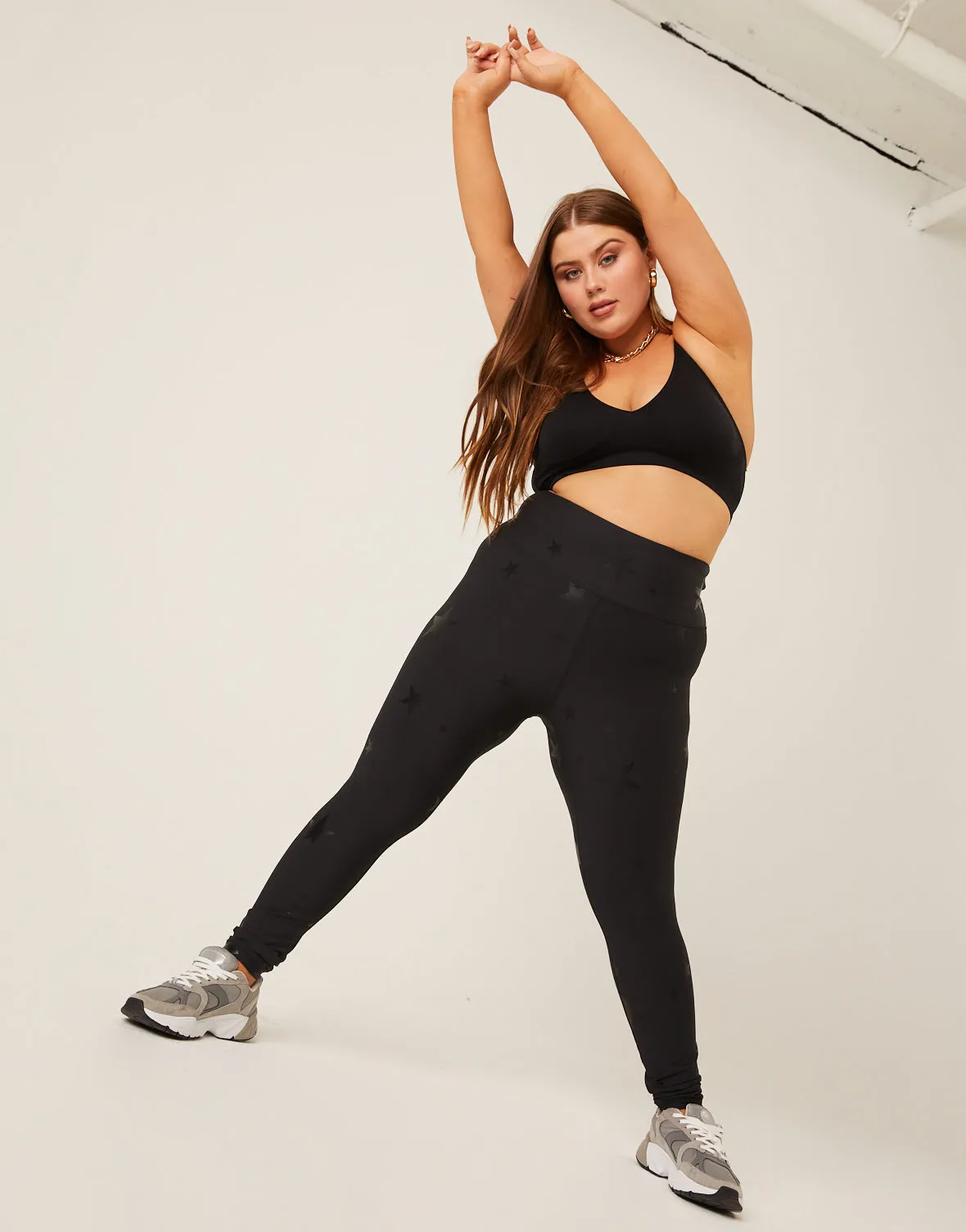 Plus Size Subtle Star Leggings sold by 2020 Ave product image thumbnail 3