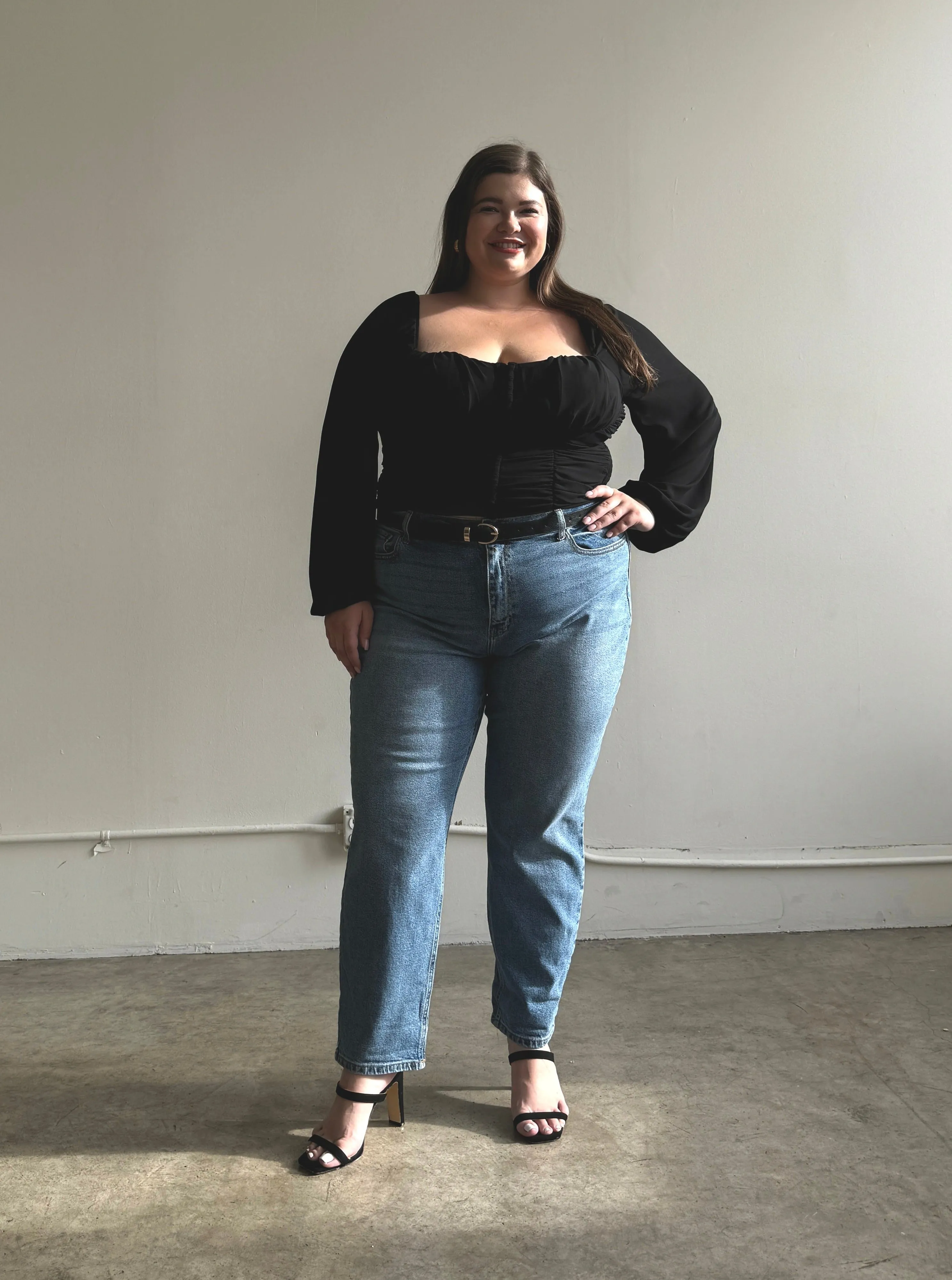 Plus Size Long Sleeve Bustier Crop Top sold by 2020 Ave product image thumbnail 4