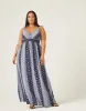 Plus Size Boho Stripe Maxi Dress sold by 2020 Ave