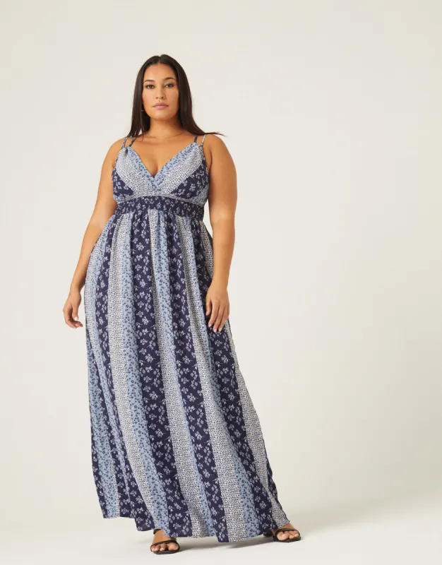 Plus Size Boho Stripe Maxi Dress sold by 2020 Ave
