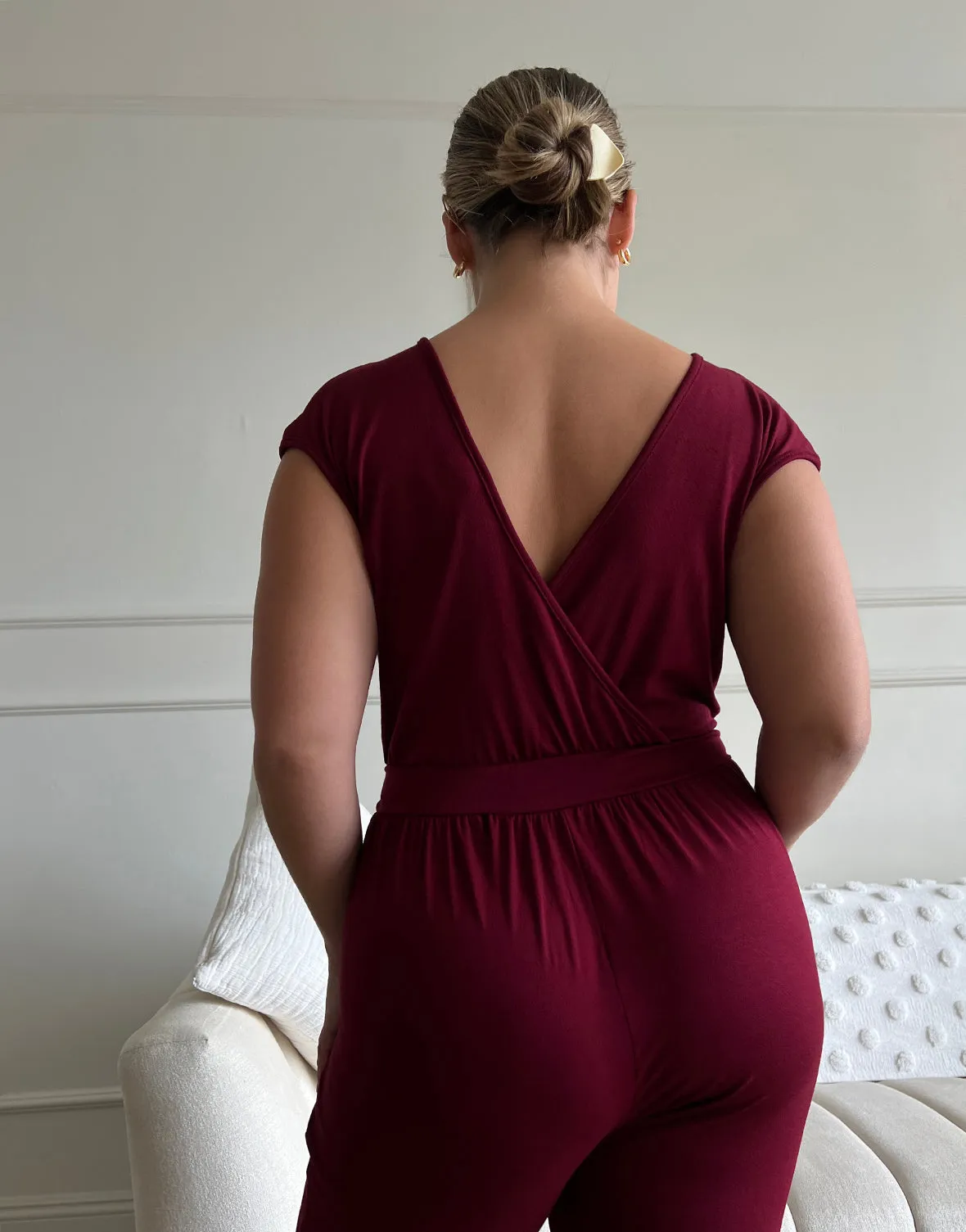 Plus Size Knit Sleeveless Jumpsuit sold by 2020 Ave product image thumbnail 4