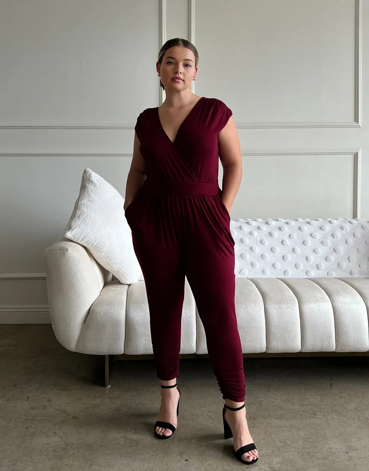 Plus Size Knit Sleeveless Jumpsuit sold by 2020 Ave product image thumbnail 3
