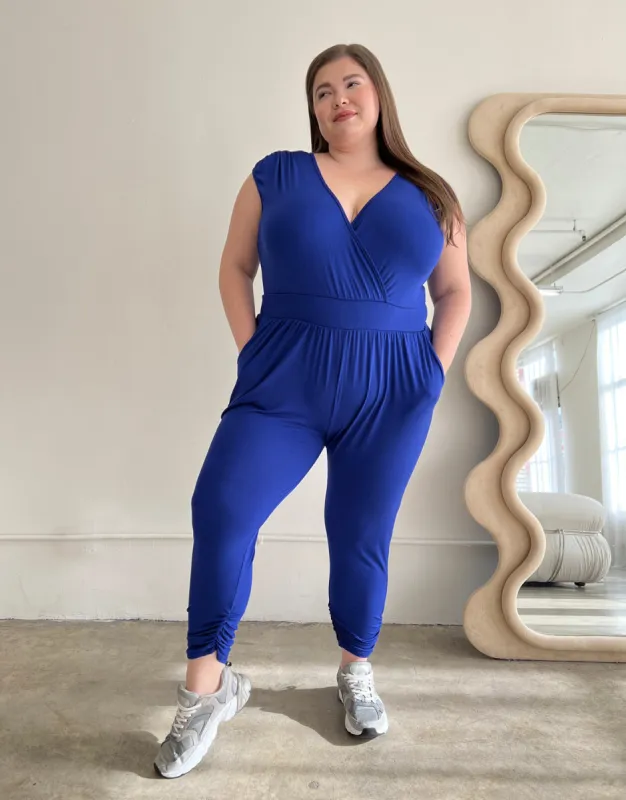 Plus Size Knit Sleeveless Jumpsuit sold by 2020 Ave