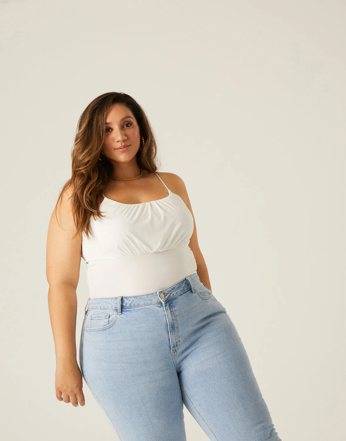 Plus Size Gathered Tank sold by 2020 Ave product image thumbnail 3