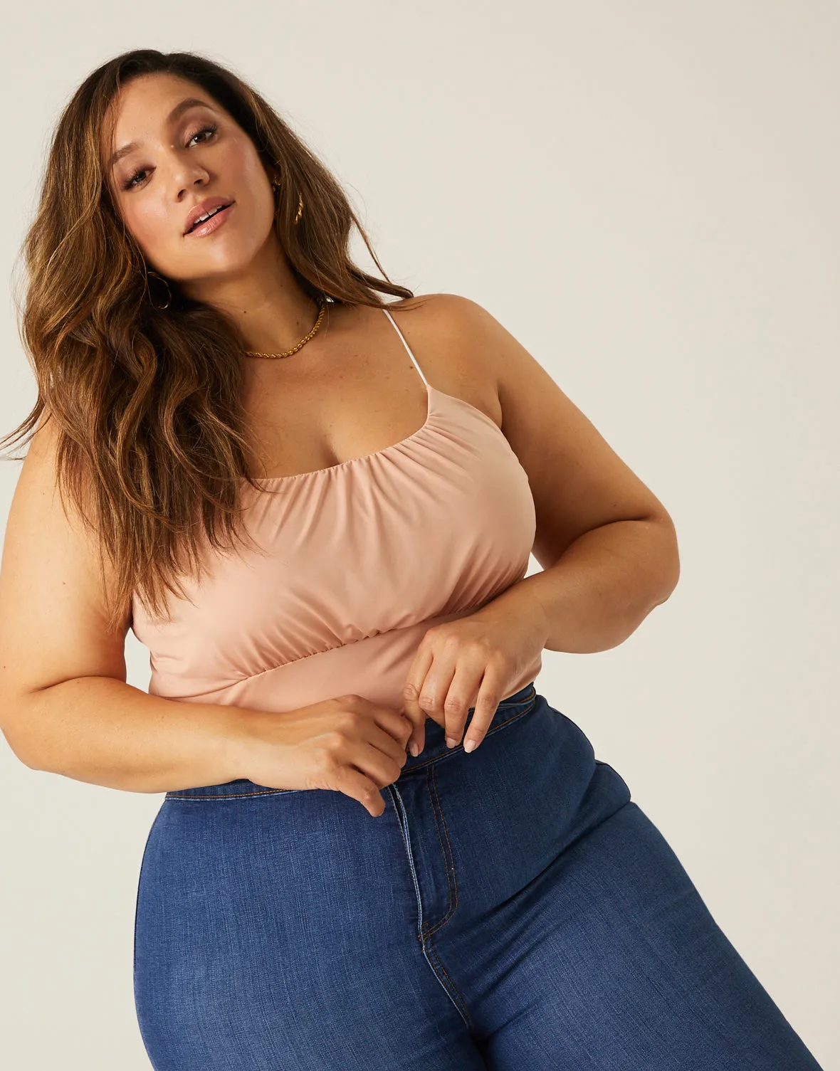 Plus Size Gathered Tank sold by 2020 Ave product image thumbnail 5